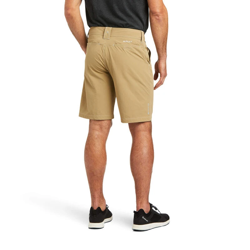 Ariat Men's Tek Incense Khaki Wash Shorts 10039804 2 Ariat Men's Tek Incense Khaki Wash Shorts 10039804 - Image 2