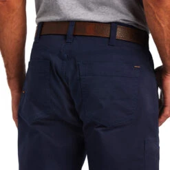 Ariat Men's Rebar M4 DuraStretch™ Made Tough Navy Pants 10041084 -Western Edge Men Sales Store 10041084 02