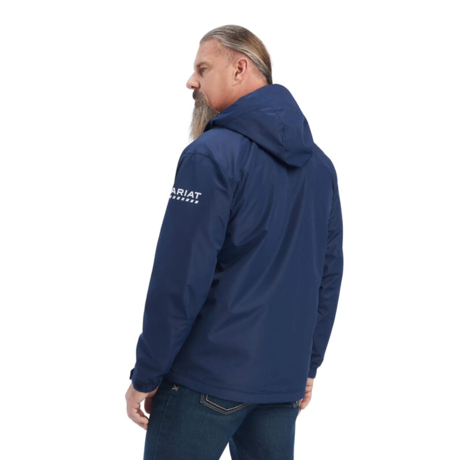 Ariat® Men's Rebar Stormshell Waterproof Navy Jacket 10041405 2 Ariat® Men's Rebar Stormshell Waterproof Navy Jacket 10041405 - Image 2