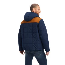 Ariat® Men's Crius Hooded Insulated Navy Jacket 10041648 -Western Edge Men Sales Store 10041648c