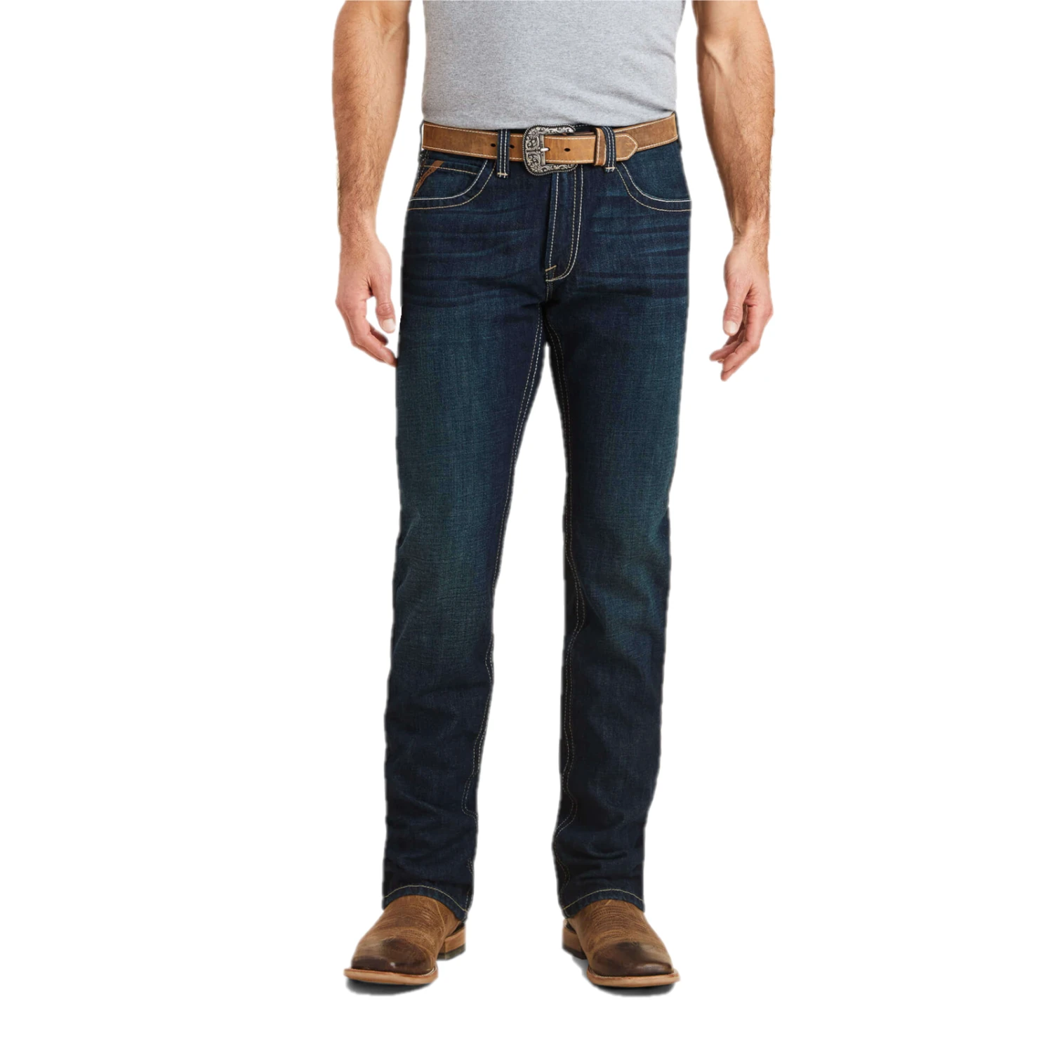 Ariat® Men's M5 Roadhouse Dark Wash Straight Leg Jeans 10043189 2 Ariat® Men's M5 Roadhouse Dark Wash Straight Leg Jeans 10043189 - Image 2