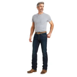 Ariat® Men's M5 Roadhouse Dark Wash Straight Leg Jeans 10043189 11 Ariat® Men's M5 Roadhouse Dark Wash Straight Leg Jeans 10043189 -Western Edge Men Sales Store 10043189c