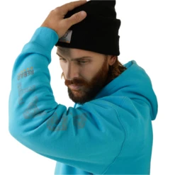 Ariat® Men's Rebar Roughneck Heather Blue Pullover Hoodie 10043362 -Western Edge Men Sales Store 10043362d