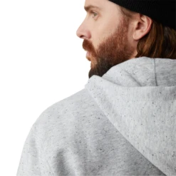 Ariat® Men's Rebar Workman 1/4 Zip Heather Grey Hoodie 10043367 9 Ariat® Men's Rebar Workman 1/4 Zip Heather Grey Hoodie 10043367 -Western Edge Men Sales Store 10043367f