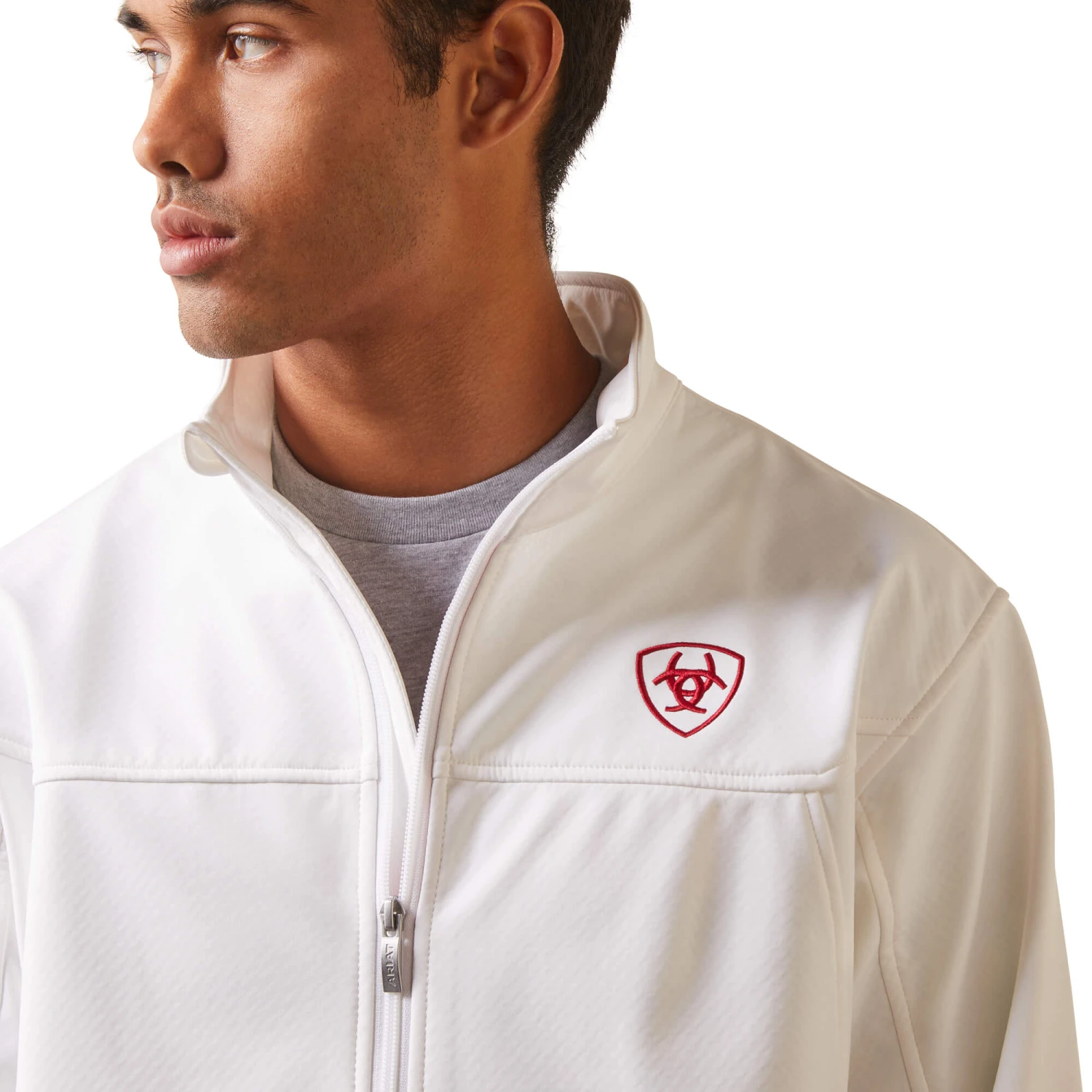 Ariat® Men's Team Mexico White Mexican Flag Softshell Jacket 10043549 4 Ariat® Men's Team Mexico White Mexican Flag Softshell Jacket 10043549 - Image 4