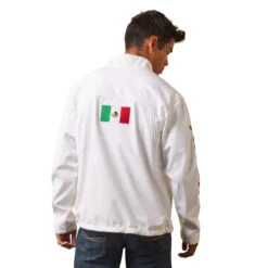 Ariat® Men's Team Mexico White Mexican Flag Softshell Jacket 10043549 7 Ariat® Men's Team Mexico White Mexican Flag Softshell Jacket 10043549 -Western Edge Men Sales Store 10043549 back e66aa9ec 4719 4967 806d 88d9db8ae319