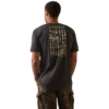 Ariat® Men's Tonal Camo Flag Charcoal Heather T-Shirt 10044779