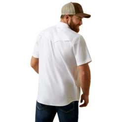 Ariat® Men's VentTEK™ Western Fitted White Button Down Shirt 10045037 9 Ariat® Men's VentTEK™ Western Fitted White Button Down Shirt 10045037 -Western Edge Men Sales Store 10045037f