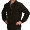 ROPER Stetson Men's BlackCanvas Snap Shirt Jacket 11-097-0119-7037 BL