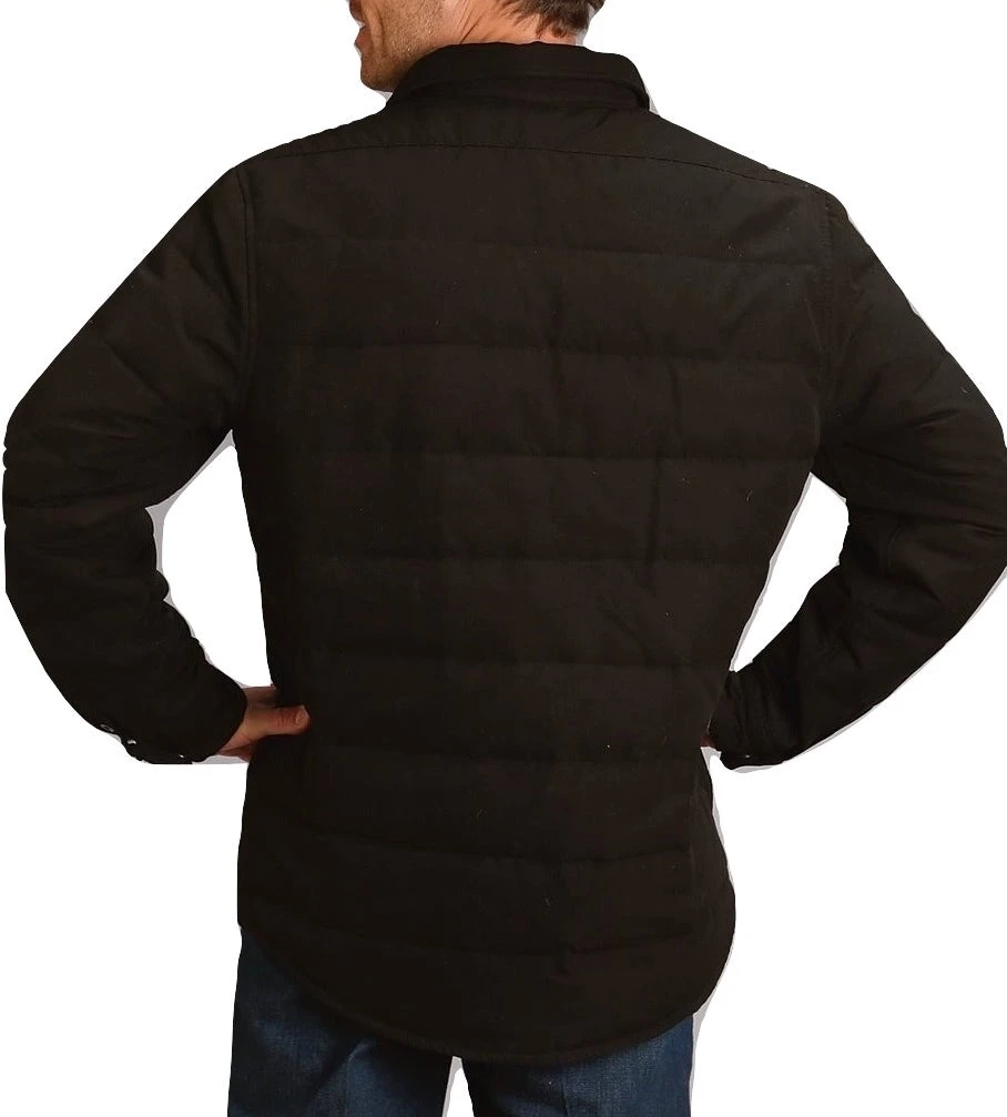 ROPER Stetson Men's BlackCanvas Snap Shirt Jacket 11-097-0119-7037 BL 2 ROPER Stetson Men's BlackCanvas Snap Shirt Jacket 11-097-0119-7037 BL - Image 2