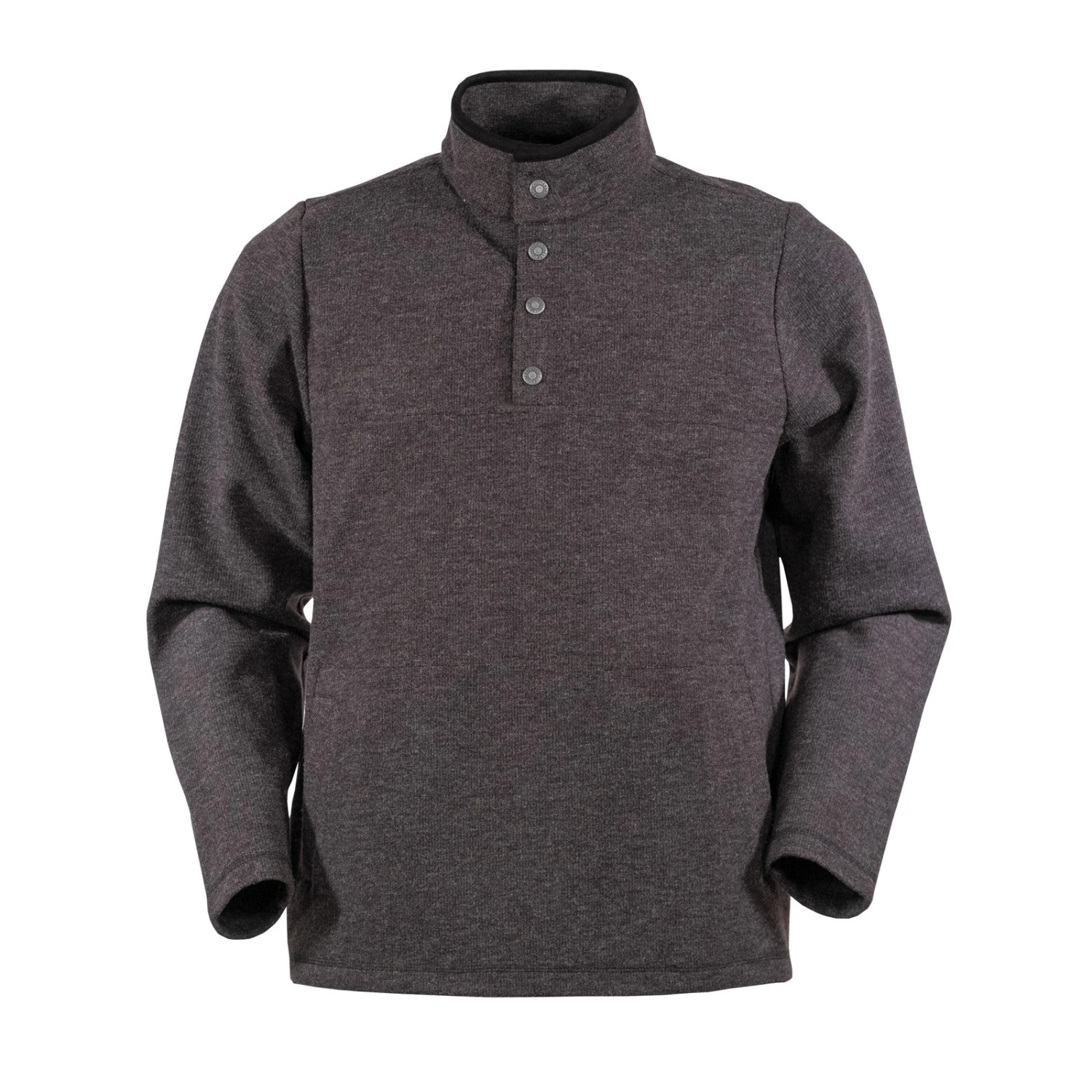 Outback Trading Company Men's Gavin Charcoal Henley Pullover 48732-CHR 1 Outback Trading Company Men's Gavin Charcoal Henley Pullover 48732-CHR