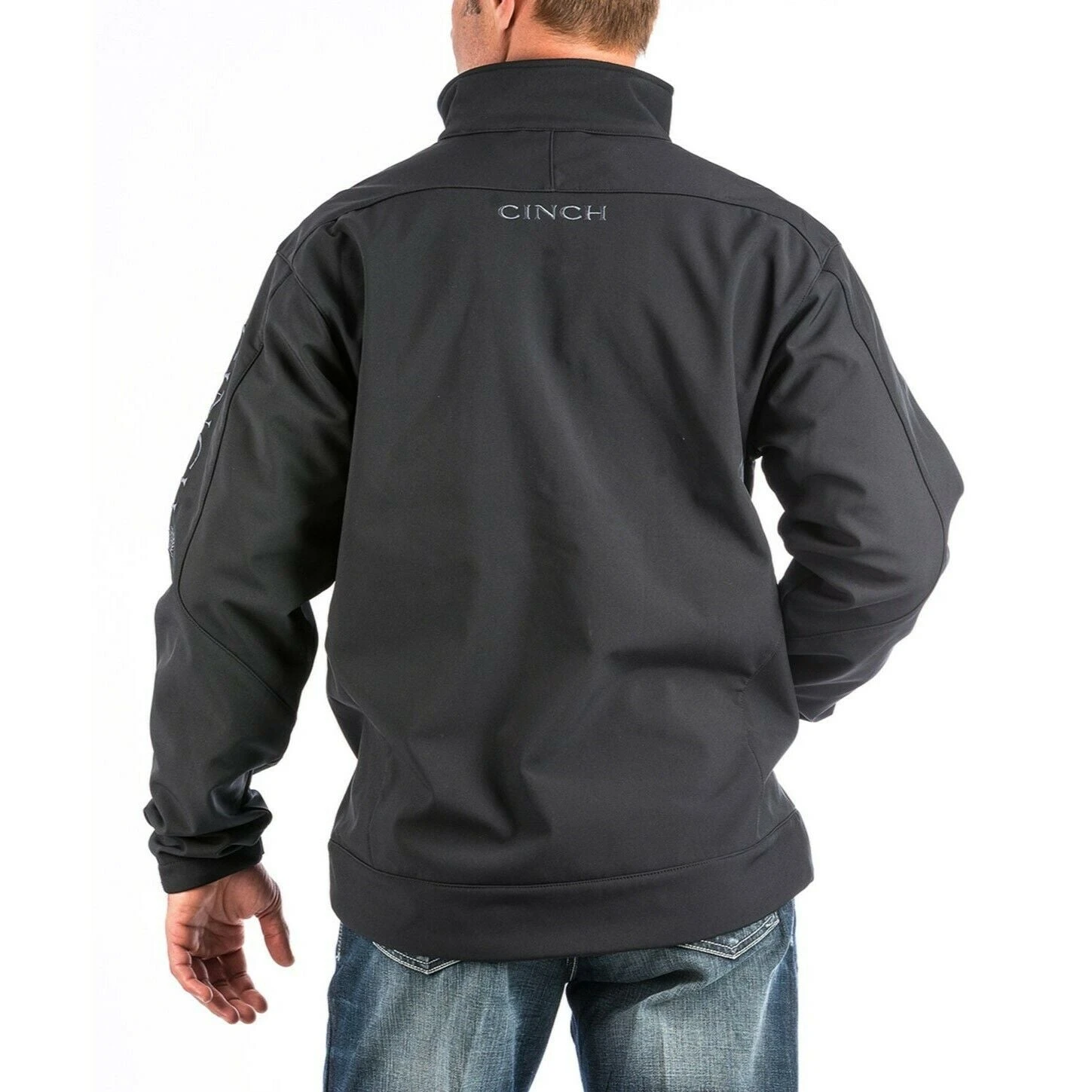 Cinch Men's Black Solid Bonded Jacket MWJ1009000 3 Cinch Men's Black Solid Bonded Jacket MWJ1009000 - Image 3