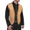 Scully Men's Bourbon Boar Suede Snap Front Vest 504-409