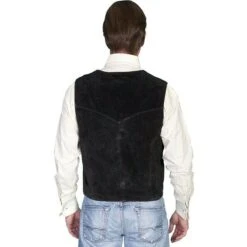 Scully Men's Black Calf Suede Snap Front Western Vest 507-214 3 Scully Men's Black Calf Suede Snap Front Western Vest 507-214 -Western Edge Men Sales Store 57 90276614 17de 4ecb adc4 d86148db95fe