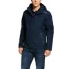 Ariat® Men's Coastal H2O Navy Blue Waterproof Hooded Jacket 10030340
