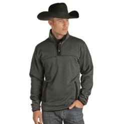 Powder River Men's Performance Jacquard Fleece Sweater Sweatshirt 91-1050