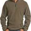 Powder River Outfitters Men's Olive Sweater Fleece Pullover 91-6661-31