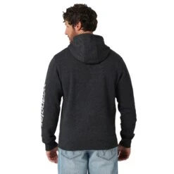 Wrangler® Men's MH Caviar Heather Pullover Hoodie 112319258 -Western Edge Men Sales Store 9258 back