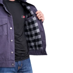 Kimes Ranch® Men's Marshall Trucker Canvas Pewter Jacket CMJ-PR -Western Edge Men Sales Store CMJ PR 3