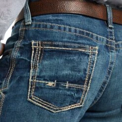 Ariat Mens M3 Loose Stackable Straight Leg Boundary Jeans 10021431 -Western Edge Men Sales Store F17 MNS WEST 10021431 detail03