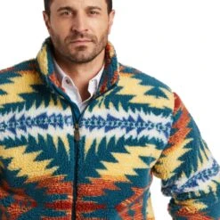 Ariat® Men's Pendleton Fleece Jacket Night Dance 10036947 6 Ariat® Men's Pendleton Fleece Jacket Night Dance 10036947 -Western Edge Men Sales Store F21 MNS WEST 10036947 detail02