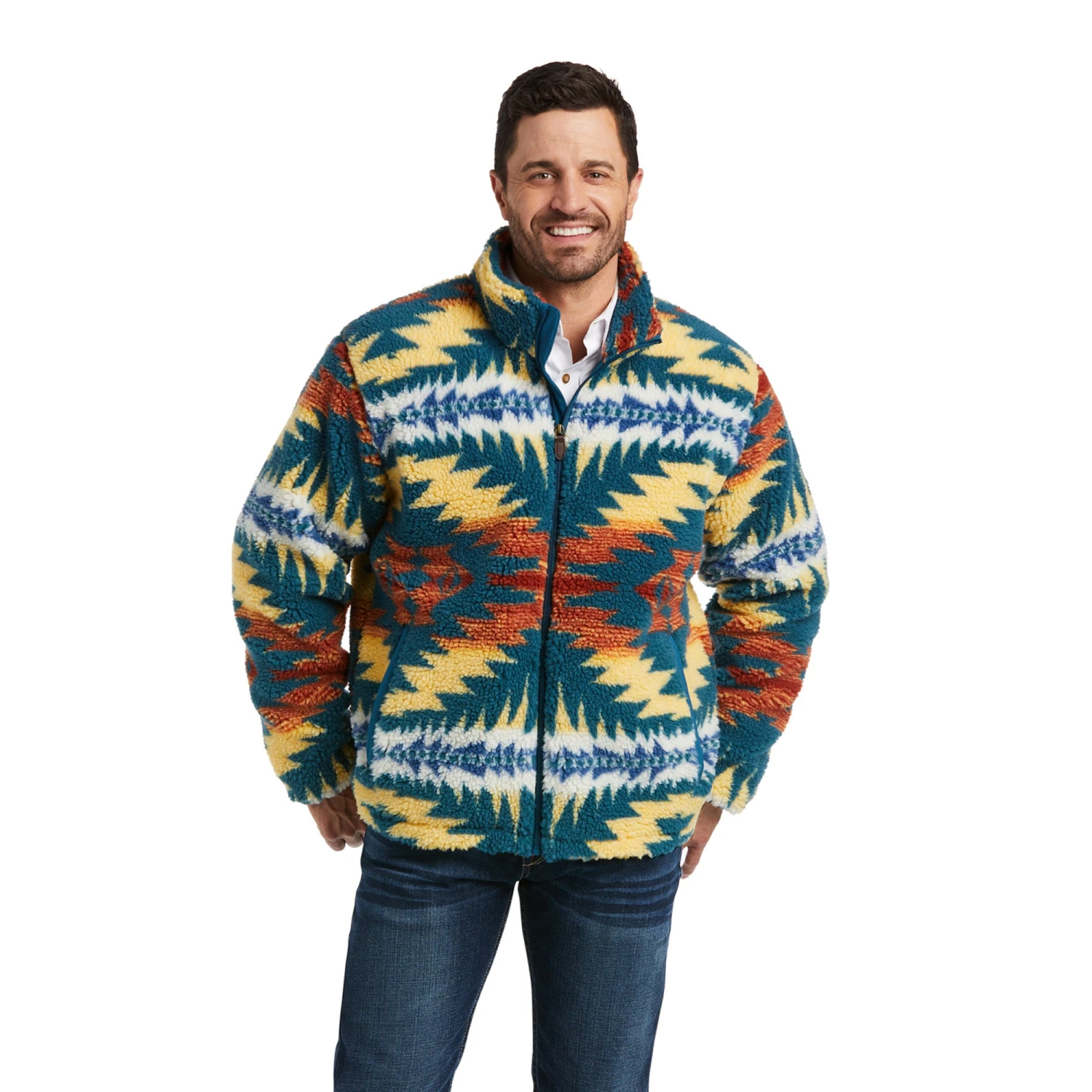 Ariat® Men's Pendleton Fleece Jacket Night Dance 10036947 1 Ariat® Men's Pendleton Fleece Jacket Night Dance 10036947