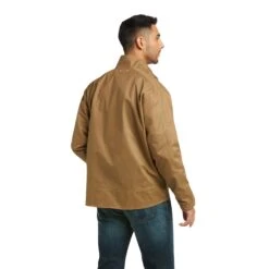 Ariat Men's Grizzly Canvas Cub Lightweight Jacket 10037497 -Western Edge Men Sales Store F21 MNS WEST 10037497 back