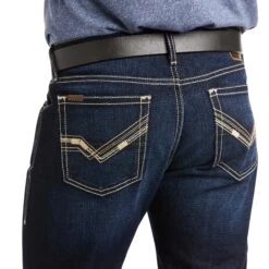 Ariat® Men's M7 Fairbanks Rocker Stretch Straight Leg Jeans 10037964 -Western Edge Men Sales Store F21 MNS WEST 10037964 detail02