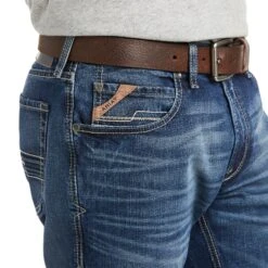 Ariat® Men's M4 Clovis Stretch 3D Stackable Straight Leg Jeans 10037968 7 Ariat® Men's M4 Clovis Stretch 3D Stackable Straight Leg Jeans 10037968 -Western Edge Men Sales Store F21 MNS WEST 10037968 detail02