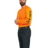Ariat Men's Rebar Cotton Strong™ Safety Orange Work T-Shirt10037643