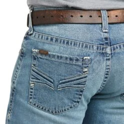 Ariat Men's M4 Edwards Stretch Stackable Boot Cut Jeans 10036075 -Western Edge Men Sales Store F21 WEST MNS 10036075 detail03