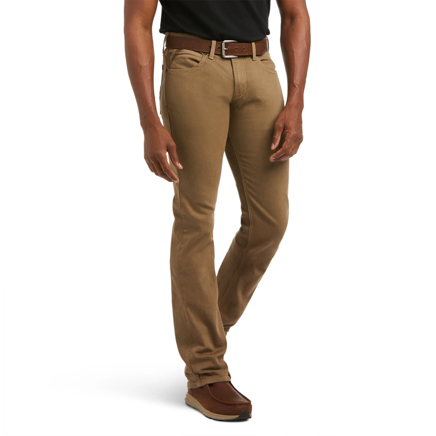 Ariat Men's M7 Rocker Stretch Grizzly Straight Whiskey Jeans 10036875 2 Ariat Men's M7 Rocker Stretch Grizzly Straight Whiskey Jeans 10036875 - Image 2