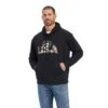 Ariat® Men's USA Proud Black Graphic Hooded Sweatshirt 10041720