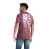 Ariat® Men's Burgundy Heather Minimalist Graphic T-Shirt 10042641