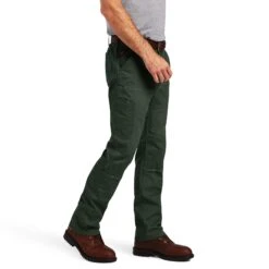 Ariat® Men's Rebar M4 DuraStretch™ Dark Sage Straight Leg Pants 10041082 8 Ariat® Men's Rebar M4 DuraStretch™ Dark Sage Straight Leg Pants 10041082 -Western Edge Men Sales Store F22 MNS WORK 10041082 detail03