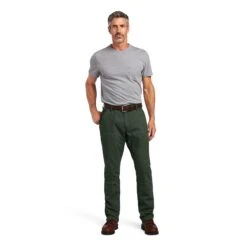 Ariat® Men's Rebar M4 DuraStretch™ Dark Sage Straight Leg Pants 10041082 11 Ariat® Men's Rebar M4 DuraStretch™ Dark Sage Straight Leg Pants 10041082 -Western Edge Men Sales Store F22 MNS WORK 10041082 full