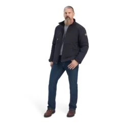 Ariat® Men's Rebar Dri-Tek DuraStretch Insulated Black Jacket 10041502 7 Ariat® Men's Rebar Dri-Tek DuraStretch Insulated Black Jacket 10041502 -Western Edge Men Sales Store F22 MNS WORK 10041502 full