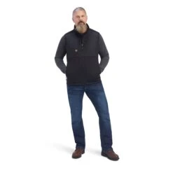 Ariat Men's Rebar Cloud 9 Insulated Black Vest 10041503 -Western Edge Men Sales Store F22 MNS WORK 10041503 full