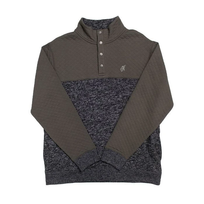 Hooey® Men's "Stevie"Charcoal Pullover HH1195CH 1 Hooey® Men's "Stevie"Charcoal Pullover HH1195CH