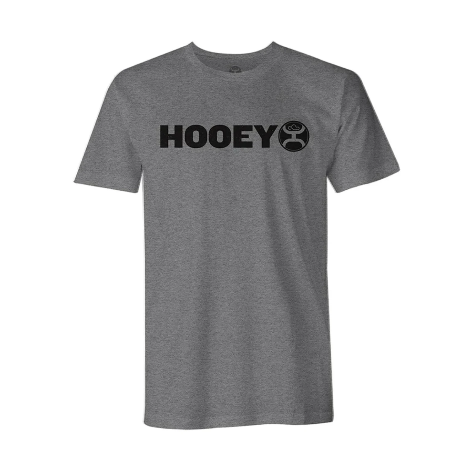 Hooey Men's Lock Up Logo Grey T-Shirt HT1407GY 1 Hooey Men's Lock Up Logo Grey T-Shirt HT1407GY