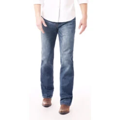 Rock & Roll Denim Men's Double Barrel Straight Jeans M0S2351 7 Rock & Roll Denim Men's Double Barrel Straight Jeans M0S2351 -Western Edge Men Sales Store M0S2351Z1