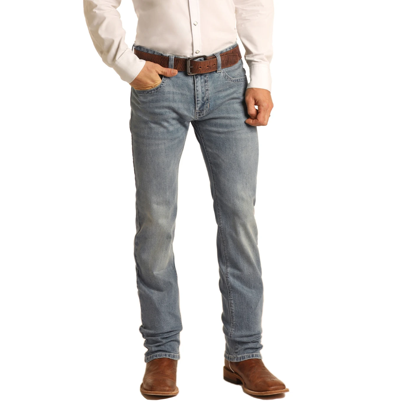 Rock & Roll Denim® Men's Vintage '46 Straight Leg Jeans M1R3559 2 Rock & Roll Denim® Men's Vintage '46 Straight Leg Jeans M1R3559 - Image 2