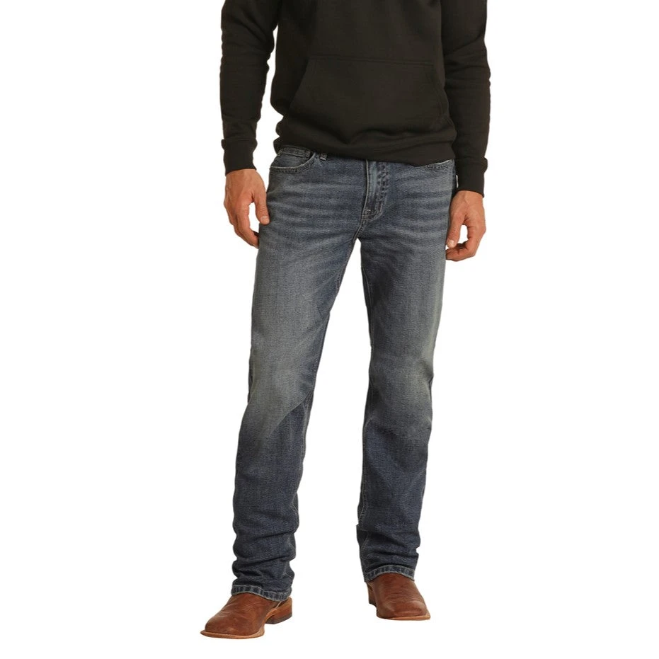 Rock & Roll Denim Men's Hooey Double Barrel Reflex Stackable Jeans MTB1805 2 Rock & Roll Denim Men's Hooey Double Barrel Reflex Stackable Jeans MTB1805 - Image 2