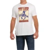 Cinch® Men's "Camp Yee-Haw Keep America Cowboy" White Tee MTT1690541
