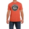 Cinch® Men's Heather Orange Graphic T-Shirt MTT1690544