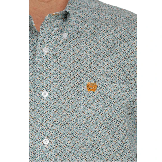 Cinch® Men's Stretch Plain Weave White Button Down Shirt MTW1105409 2 Cinch® Men's Stretch Plain Weave White Button Down Shirt MTW1105409 - Image 2