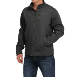 Cinch® Men's Black Textured Bonded Jacket MWJ1086010 5 Cinch® Men's Black Textured Bonded Jacket MWJ1086010 -Western Edge Men Sales Store MWJ1086010 2