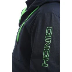 Cinch Men's Black Logo Softshell Hooded Bonded Jacket MWJ1524001 8 Cinch Men's Black Logo Softshell Hooded Bonded Jacket MWJ1524001 -Western Edge Men Sales Store MWJ1524001 5