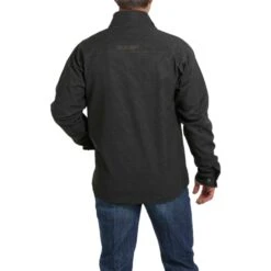 Cinch Men's Concealed Carry Black & Tan Bonded Logo Jacket MWJ1537002 -Western Edge Men Sales Store MWJ15370021 1