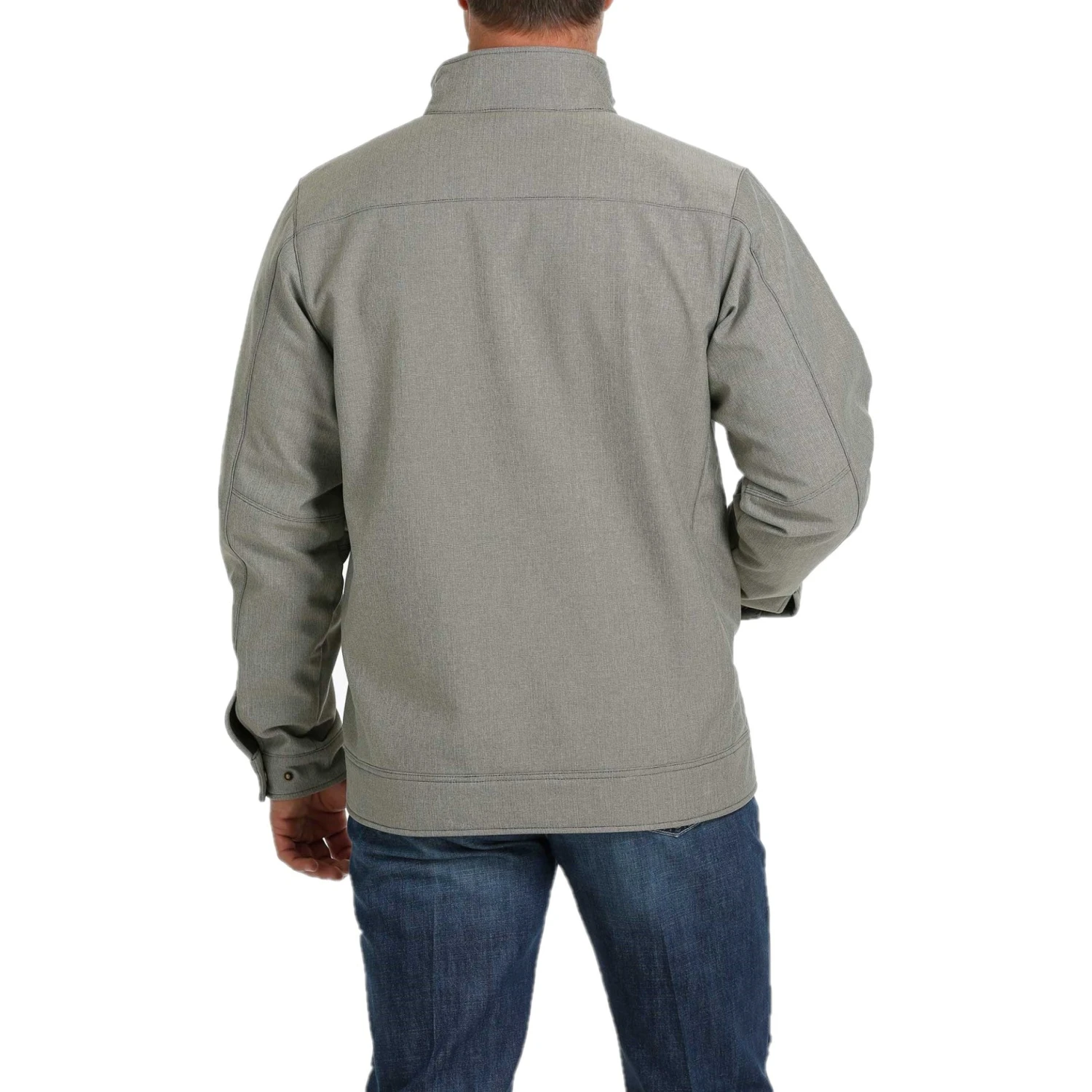 Cinch Men's Concealed Carry Textured Stone Grey Jacket MWJ1539002 2 Cinch Men's Concealed Carry Textured Stone Grey Jacket MWJ1539002 - Image 2